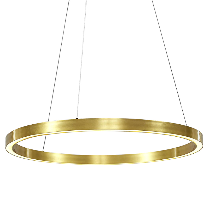 Люстра Ring Gold Horizontal Chandelier Золотой Люстра Ring Gold Horizontal Chandelier Золотой в Костроме | Loft Concept