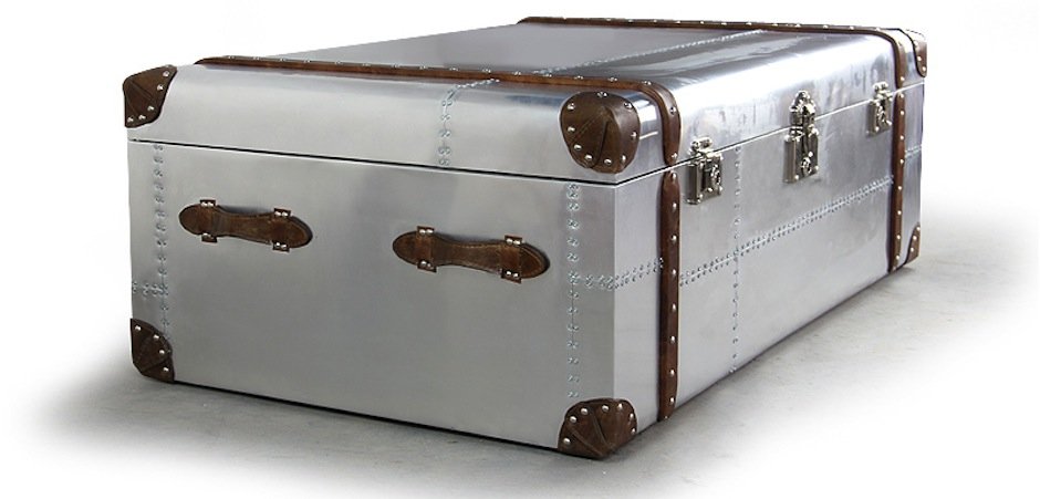 Сундук Trunks in Polished Aluminum Restoration Hardware Сундук Trunks in Polished Aluminum Restoration Hardware - Loft-Concept в Костроме