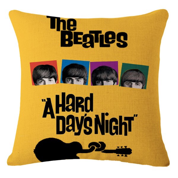Декоративная подушка Yellow Beatles Желтый Декоративная подушка Yellow Beatles Желтый в Костроме | Loft Concept