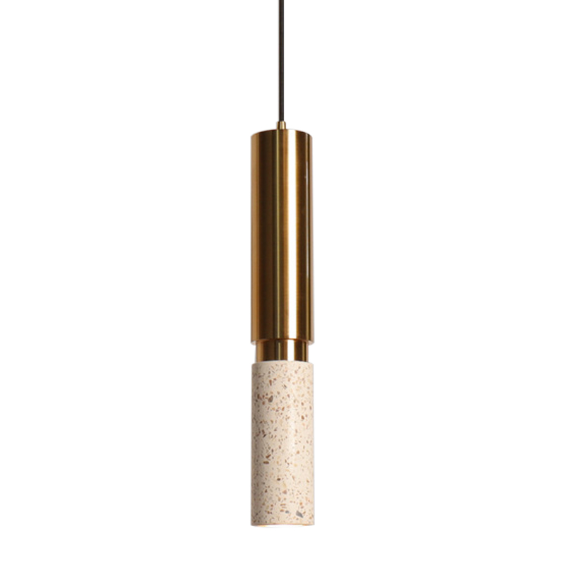 Светильник с цилиндрический плафоном Cylindrical Pendant Lamp Marble Латунь Белый Бежевый Черный Мрамор Nero Зеленый Светильник с цилиндрический плафоном Cylindrical Pendant Lamp Marble Латунь Белый Бежевый Черный Мрамор Nero Зеленый в Костроме | Loft Concept