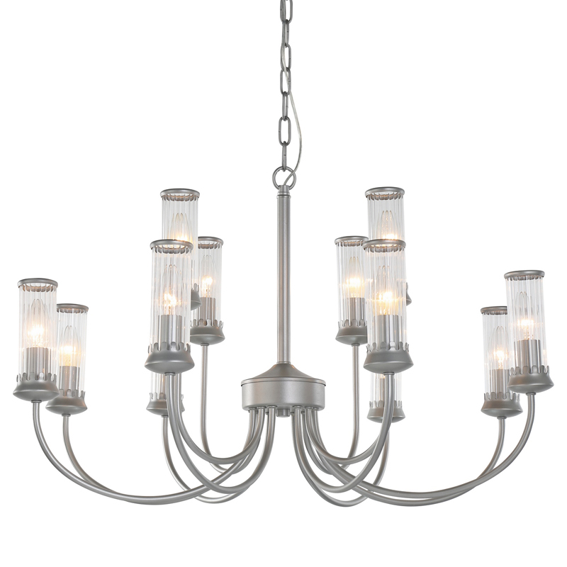 Люстра Morgane Chandelier silver 78 Серебряный Прозрачный Люстра Morgane Chandelier silver 78 Серебряный Прозрачный в Костроме | Loft Concept