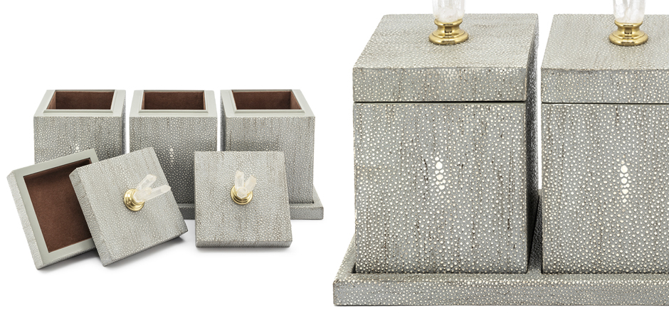 Набор шкатулок BOX KRIZIA SET3PCS Stingray Skin Набор шкатулок BOX KRIZIA SET3PCS Stingray Skin - Loft-Concept в Костроме