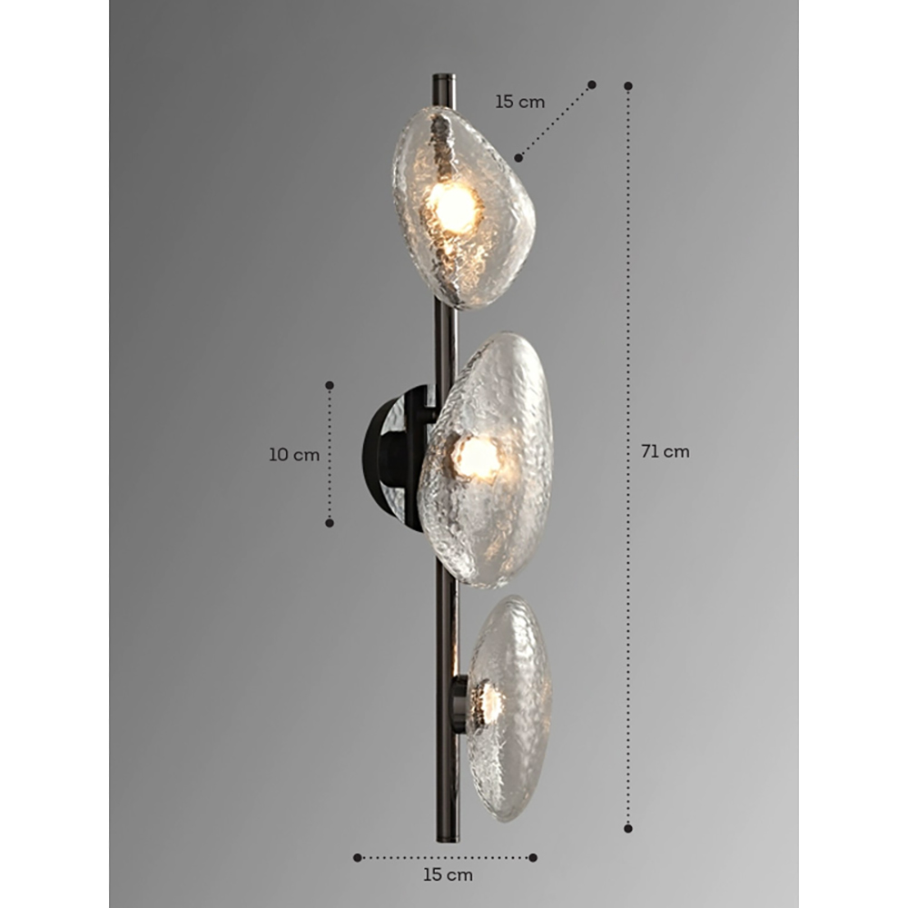 Бра LINDIS FROST LONG WALL 3 лампы Прозрачное стекло в Костроме