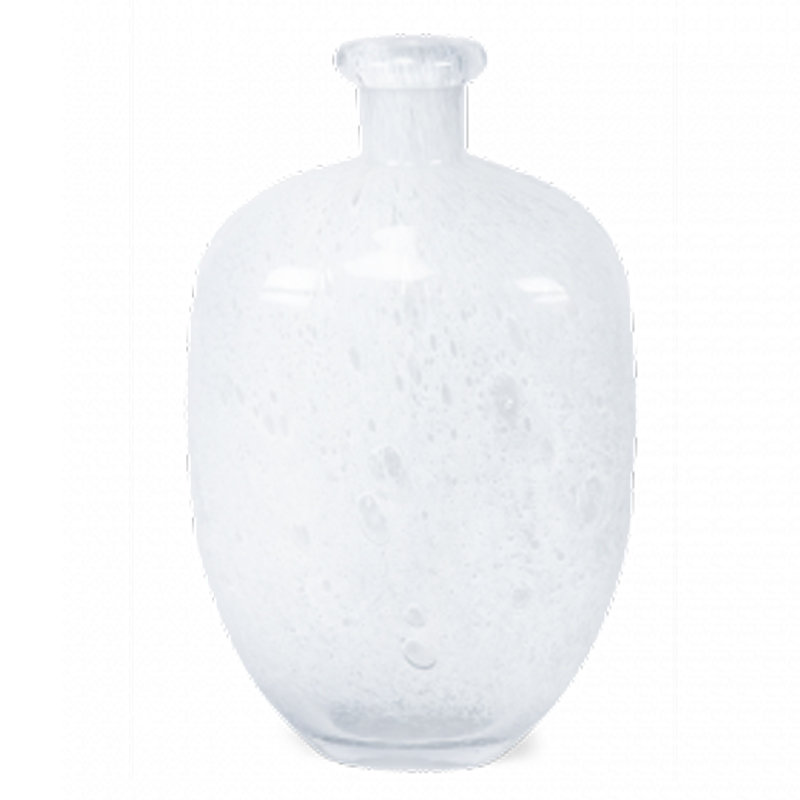 Ваза Air Bubbles Vase glass h36 Белый Ваза Air Bubbles Vase glass h36 Белый в Костроме | Loft Concept
