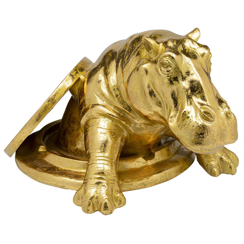 Статуэтка Golden Hippo Золотой Статуэтка Golden Hippo Золотой в Костроме | Loft Concept