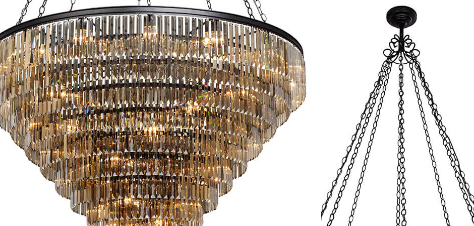 Большая Многоярусная люстра ODEON Amber GLASS 11-TIER диаметр 160 см Большая Многоярусная люстра ODEON Amber GLASS 11-TIER диаметр 160 см - Loft-Concept в Костроме