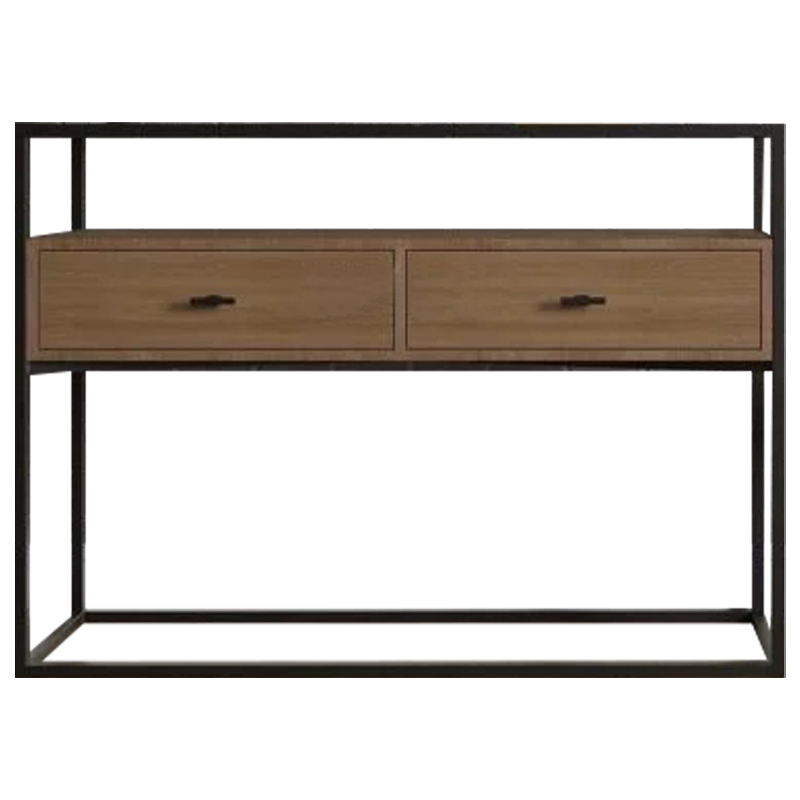 Консоль Bray Console Коричневый Черный Консоль Bray Console Коричневый Черный в Костроме | Loft Concept