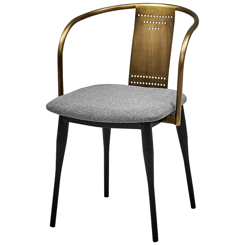 Стул Roger Loft Stool Винтажное Темное Золото Серый Черный Стул Roger Loft Stool Винтажное Темное Золото Серый Черный в Костроме | Loft Concept