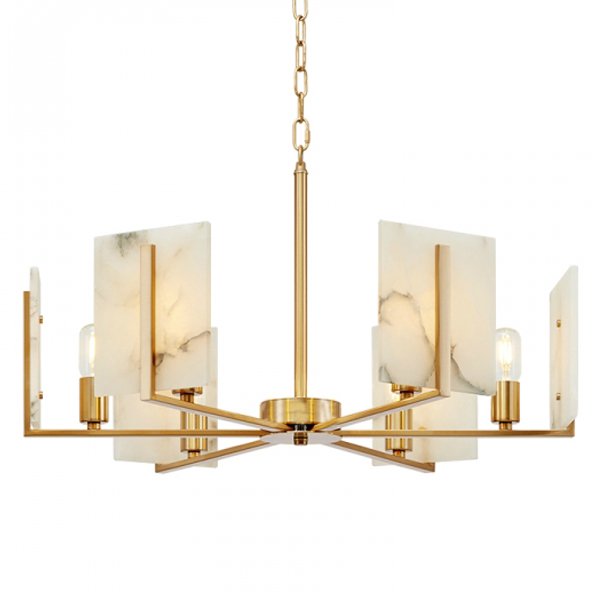 Люстра Marble square Chandelier Латунь Люстра Marble square Chandelier Латунь в Костроме | Loft Concept