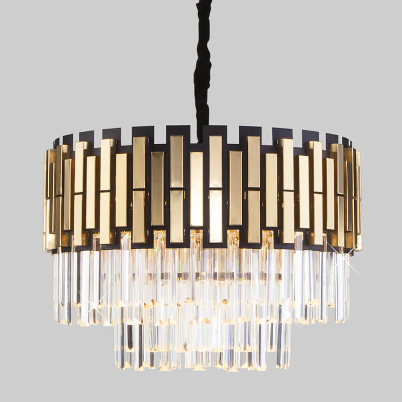 Люстра Garsent Chandelier Черный Золотой Люстра Garsent Chandelier Черный Золотой в Костроме | Loft Concept