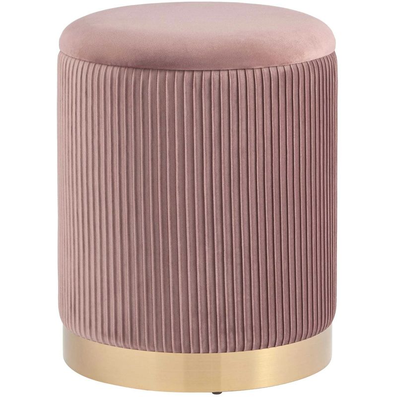 Пуф с ящиком Beatrice розовый Glossy Velor Розовый пастельный Пуф с ящиком Beatrice розовый Glossy Velor Розовый пастельный в Костроме | Loft Concept