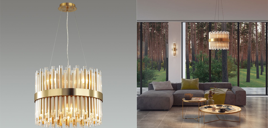 Люстра Glass Stripes In The Belt Люстра Glass Stripes In The Belt - Loft-Concept в Костроме