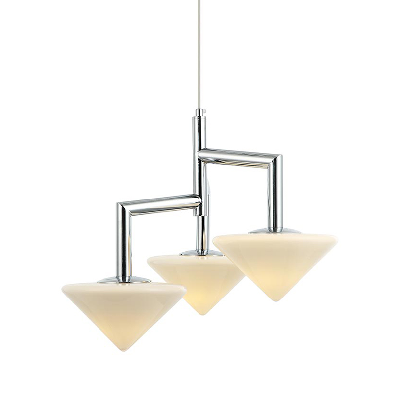 Люстра Acantha Chrome Lamp Хром Белый Люстра Acantha Chrome Lamp Хром Белый в Костроме | Loft Concept