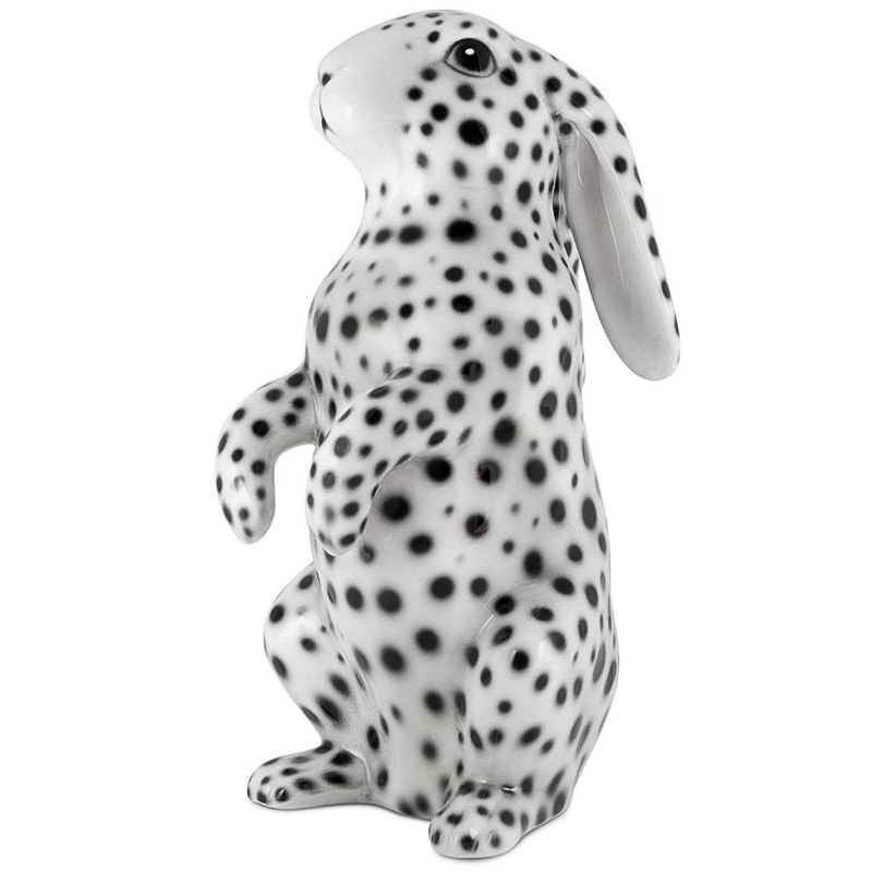 Статуэтка кролик Abhika Rabbit White Black Белый Черный Статуэтка кролик Abhika Rabbit White Black Белый Черный в Костроме | Loft Concept
