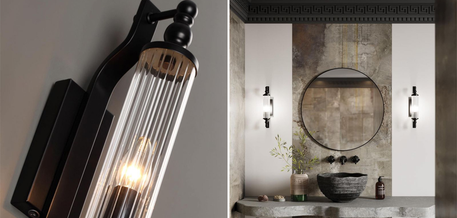 Бра Glass TUBE Черное Бра Glass TUBE Черное - Loft-Concept в Костроме