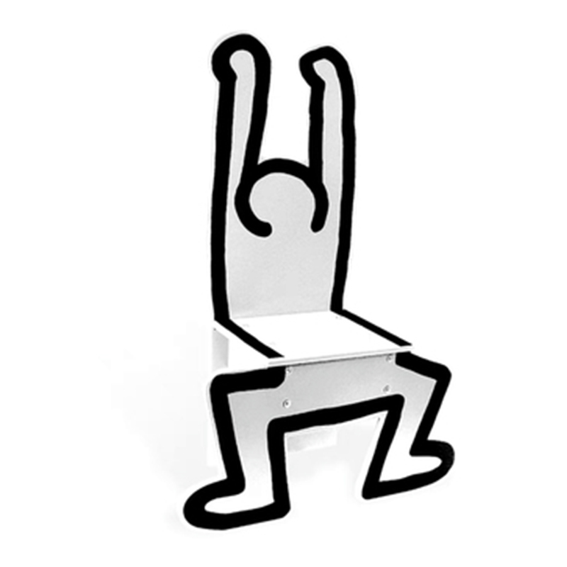 Детский стул Chaise Keith Haring Dancer Vilac Белый Белый Детский стул Chaise Keith Haring Dancer Vilac Белый Белый в Костроме | Loft Concept