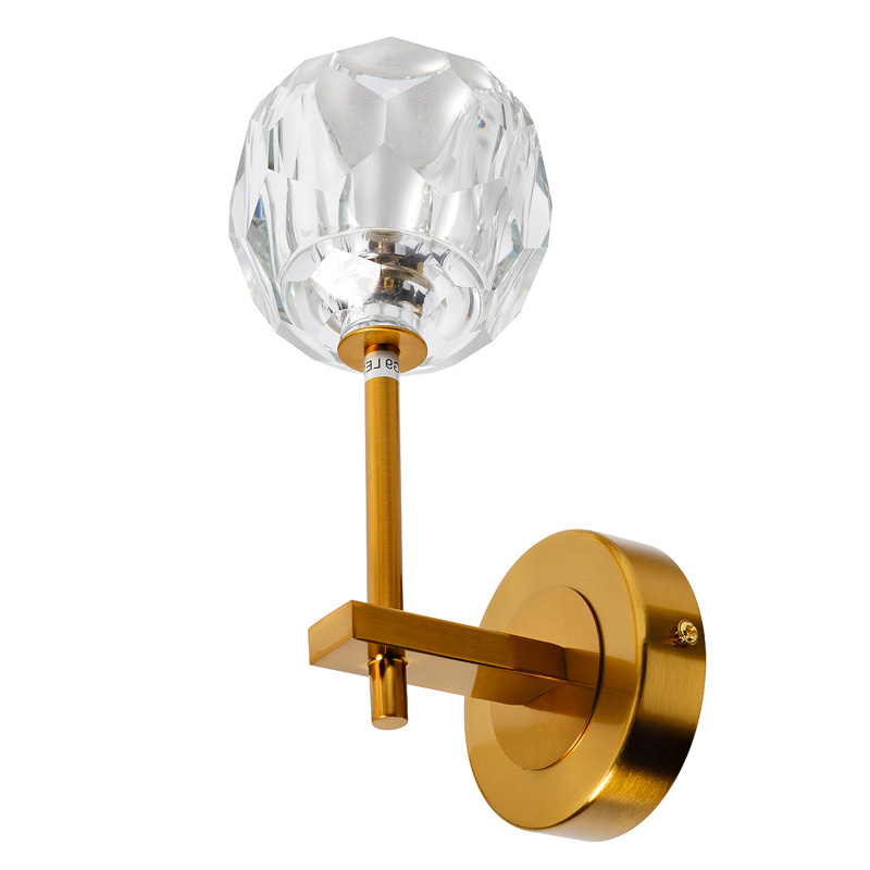 Бра RH Boule de Cristal Single Wall Lamp Gold матовое золото Бра RH Boule de Cristal Single Wall Lamp Gold матовое золото в Костроме | Loft Concept