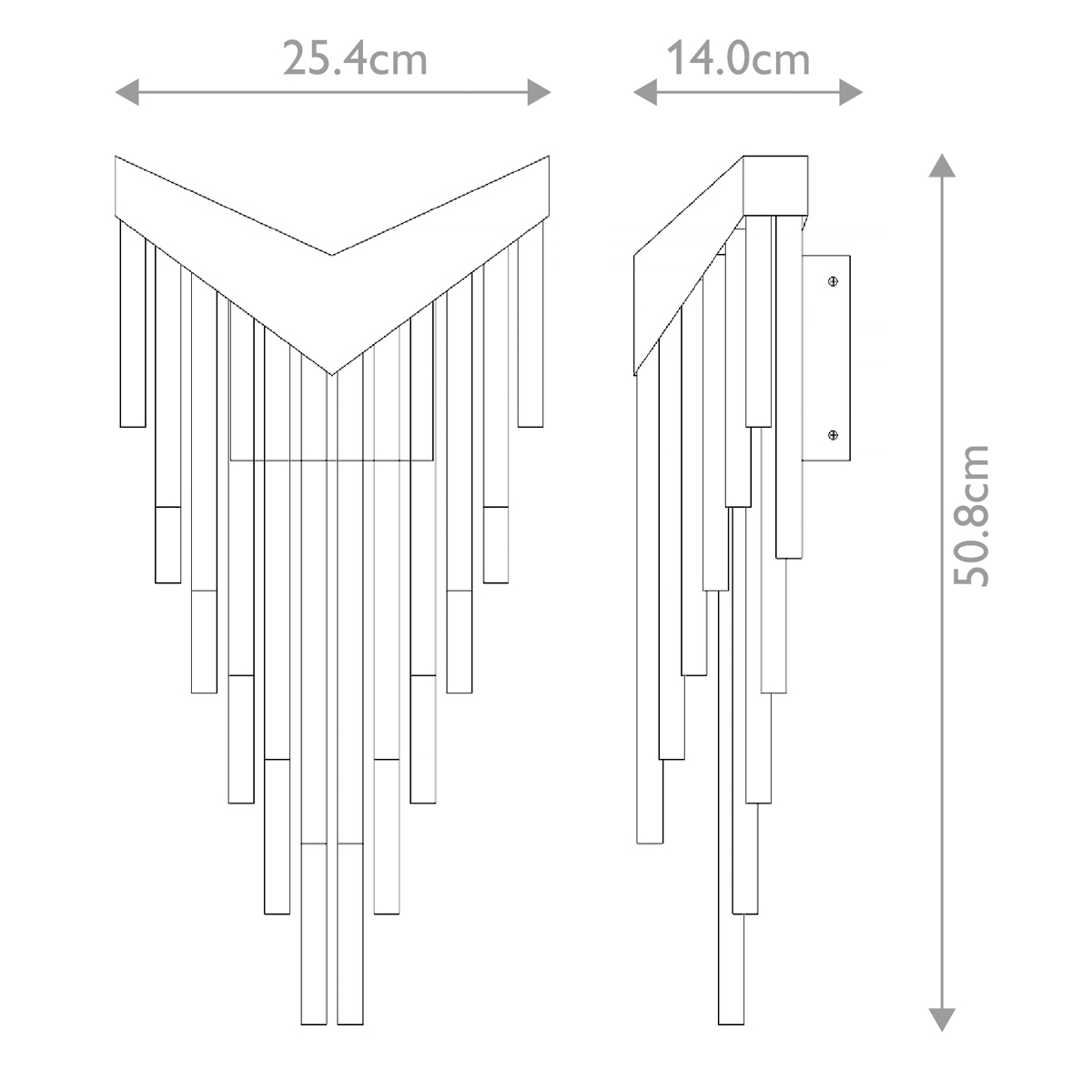 Бра с длинными прозрачными трубками Eurofase в Костроме