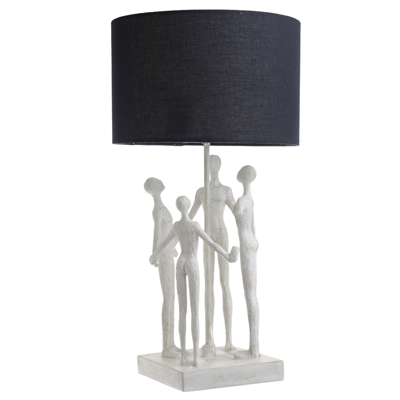 Настольная лампа Holding Hands Table lamp Белый Черный Настольная лампа Holding Hands Table lamp Белый Черный в Костроме | Loft Concept
