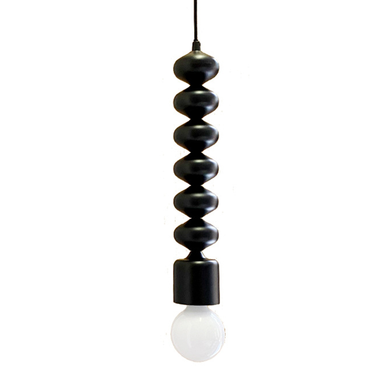 Подвесной светильник металлический черный Spherical Beads Black Черный Подвесной светильник металлический черный Spherical Beads Black Черный в Костроме | Loft Concept