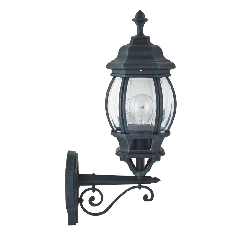 Уличный светильник Lacres Sconce Винтажный черный Прозрачное Стекло Уличный светильник Lacres Sconce Винтажный черный Прозрачное Стекло в Костроме | Loft Concept