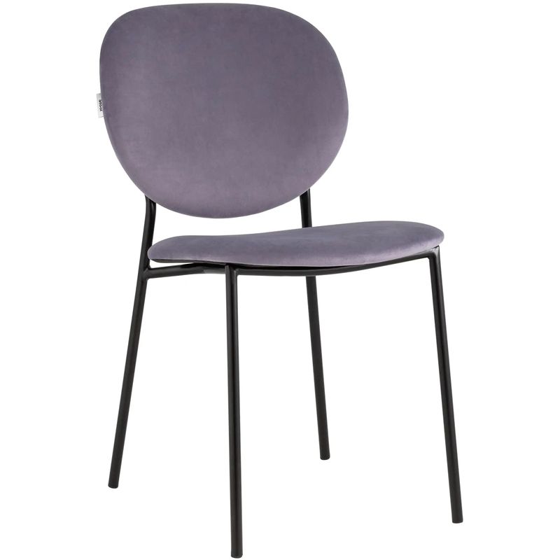 Стул Stanley Chair Пыльно-Сиреневый Велюр Сиреневый Черный Стул Stanley Chair Пыльно-Сиреневый Велюр Сиреневый Черный в Костроме | Loft Concept