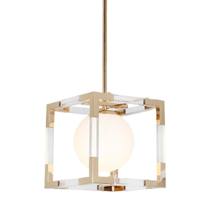 Подвесной светильник Dunvel Hanging lamp Белый Золотой Подвесной светильник Dunvel Hanging lamp Белый Золотой в Костроме | Loft Concept