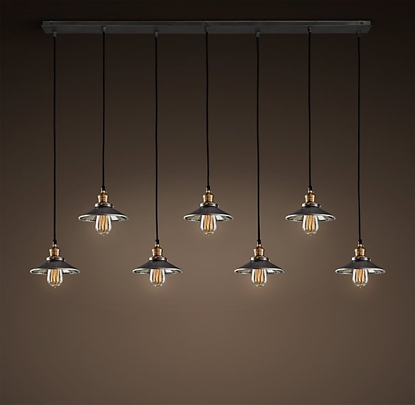 Люстра Loft Cone Pendant Reflector 7 Line Черный Люстра Loft Cone Pendant Reflector 7 Line Черный в Костроме | Loft Concept