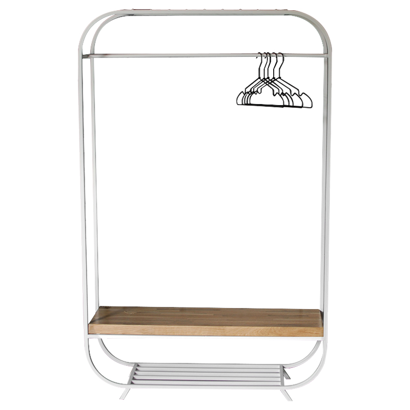 Рейл Lucco Industrial Metal Rust Clothes Rail Древесина Белый Рейл Lucco Industrial Metal Rust Clothes Rail Древесина Белый в Костроме | Loft Concept