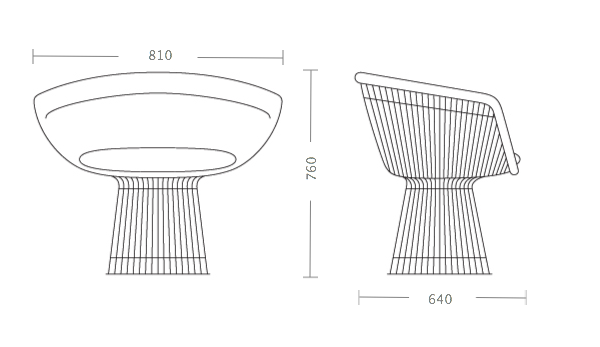 Кресло Platner lounge Кресло Platner lounge в Костроме