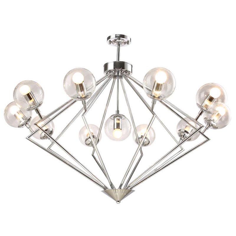 Люстра Liebaud Chandelier 11 lamp Хром Люстра Liebaud Chandelier 11 lamp Хром в Костроме | Loft Concept
