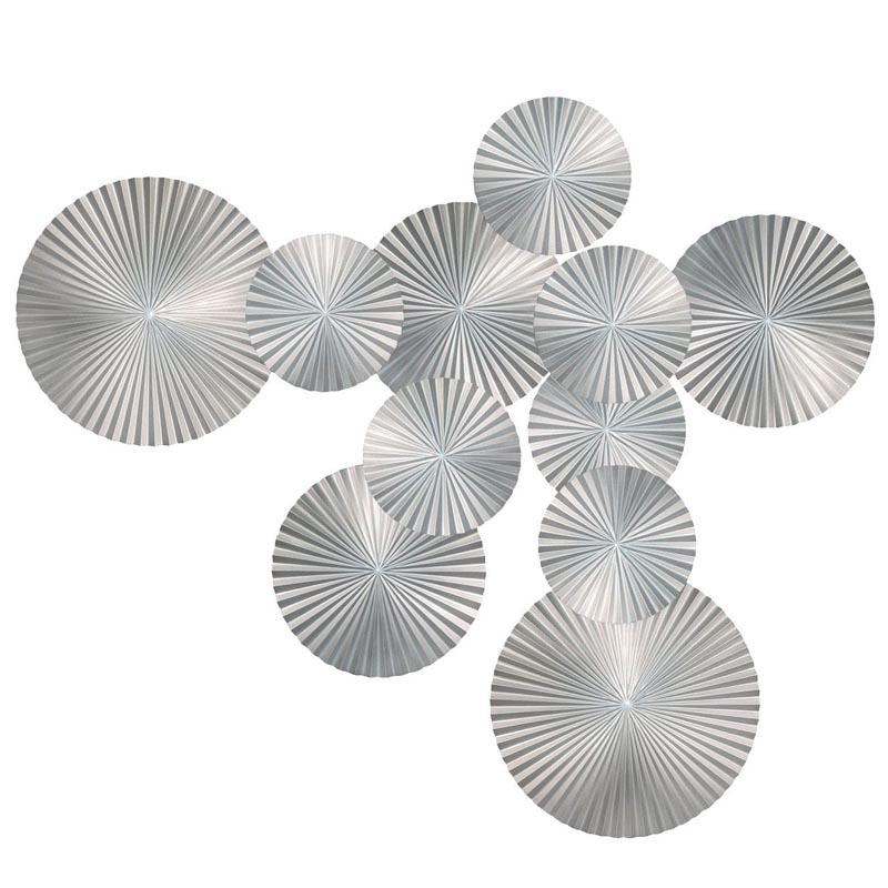 Арт-объект Apollo Silver Wall Plaque Disc 11 Серебряный Арт-объект Apollo Silver Wall Plaque Disc 11 Серебряный в Костроме | Loft Concept