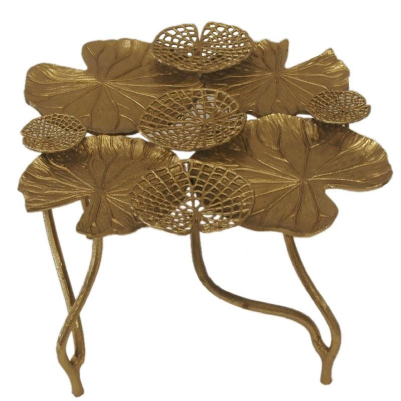 Кофейный стол Water Lily Leaves Table Золотой Кофейный стол Water Lily Leaves Table Золотой в Костроме | Loft Concept