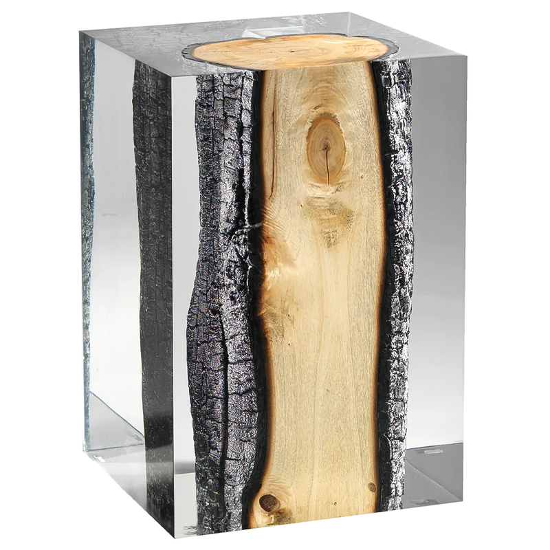Приставной стол Acrylic Glass Nilleq Hekla Side Table & Stool Прозрачный Древесина Приставной стол Acrylic Glass Nilleq Hekla Side Table & Stool Прозрачный Древесина в Костроме | Loft Concept