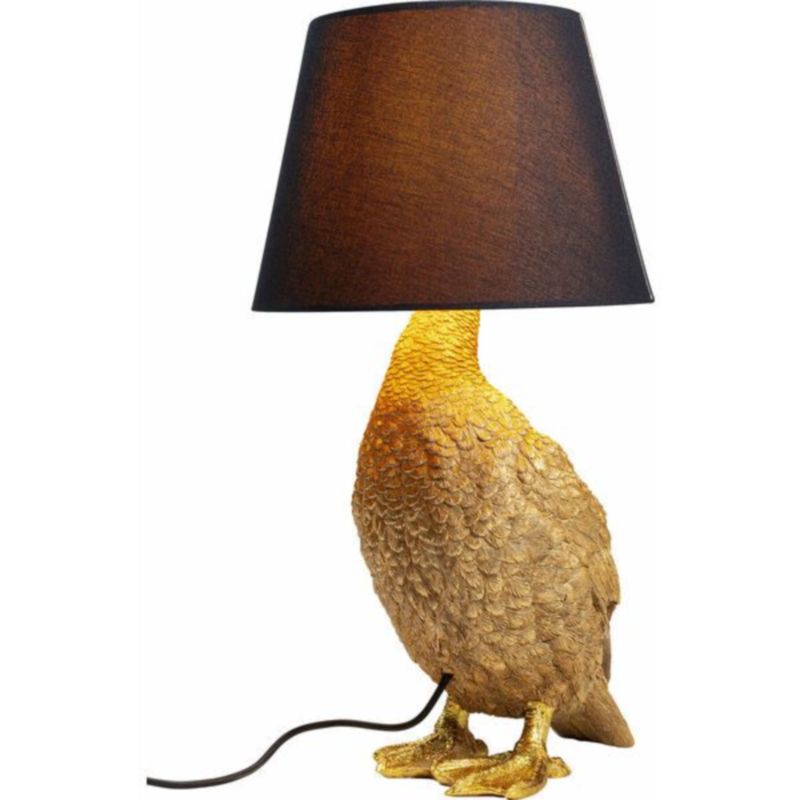 Настольная лампа A bird in ambush Черный Золотой Настольная лампа A bird in ambush Черный Золотой в Костроме | Loft Concept