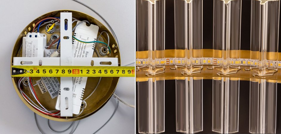 Круглая Люстра Кольцо Хрусталь диаметр 80 см RING Saturno Not Baroncelli Brass  - фото №1