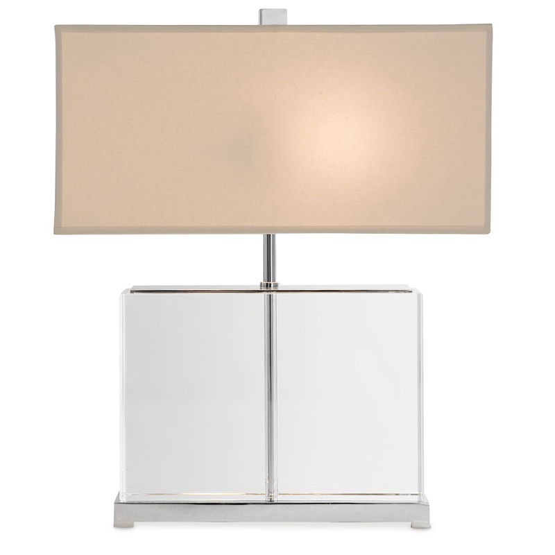 Настольная лампа Eichholtz Table Lamp Warwick Прозрачный Белый Настольная лампа Eichholtz Table Lamp Warwick Прозрачный Белый в Костроме | Loft Concept