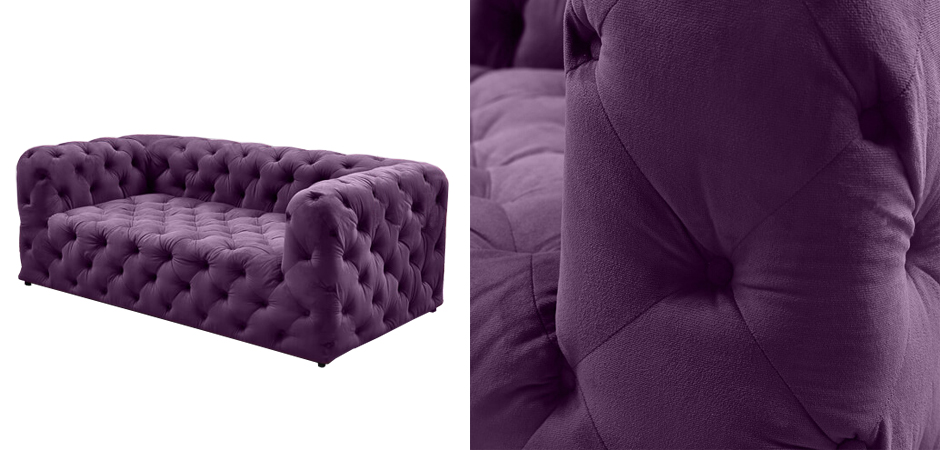 Диван Soho tufted purple velor Диван Soho tufted purple velor - Loft-Concept в Костроме