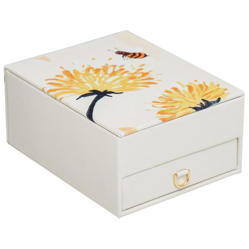 Шкатулка Bee and Dandelions Box Бежевый Желтый Шкатулка Bee and Dandelions Box Бежевый Желтый в Костроме | Loft Concept