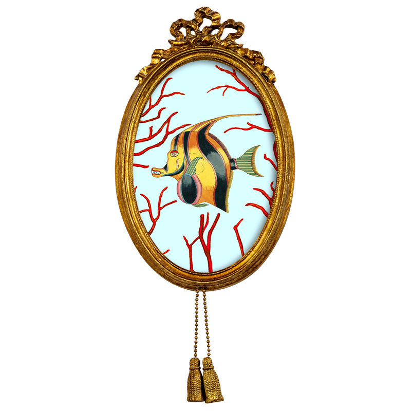 Постер Seashell Still Life с кисточками 4 Мульти Золотой Постер Seashell Still Life с кисточками 4 Мульти Золотой в Костроме | Loft Concept