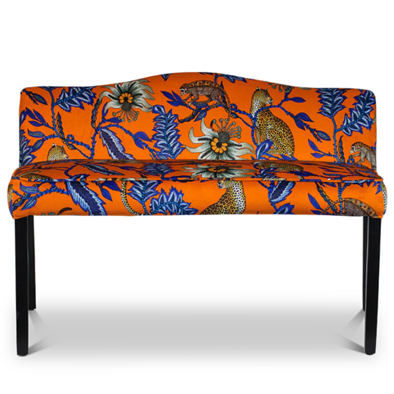 Банкетка Оранжевый Орнамент Zambezi Monkey Bean Flame Bench Оранжевый Банкетка Оранжевый Орнамент Zambezi Monkey Bean Flame Bench Оранжевый в Костроме | Loft Concept