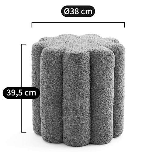 Пуф с обивкой из ткани букле Flo Pouf Пуф с обивкой из ткани букле Flo Pouf в Костроме