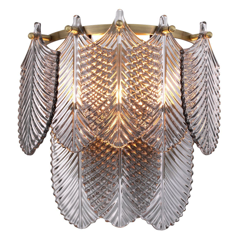 Бра Eichholtz Wall Lamp Verbier smoke Стекло Смок Латунь Бра Eichholtz Wall Lamp Verbier smoke Стекло Смок Латунь в Костроме | Loft Concept