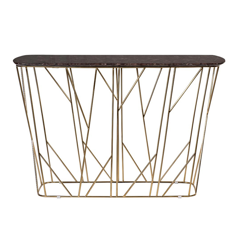 Консоль Rosalin Console Золотой Консоль Rosalin Console Золотой в Костроме | Loft Concept