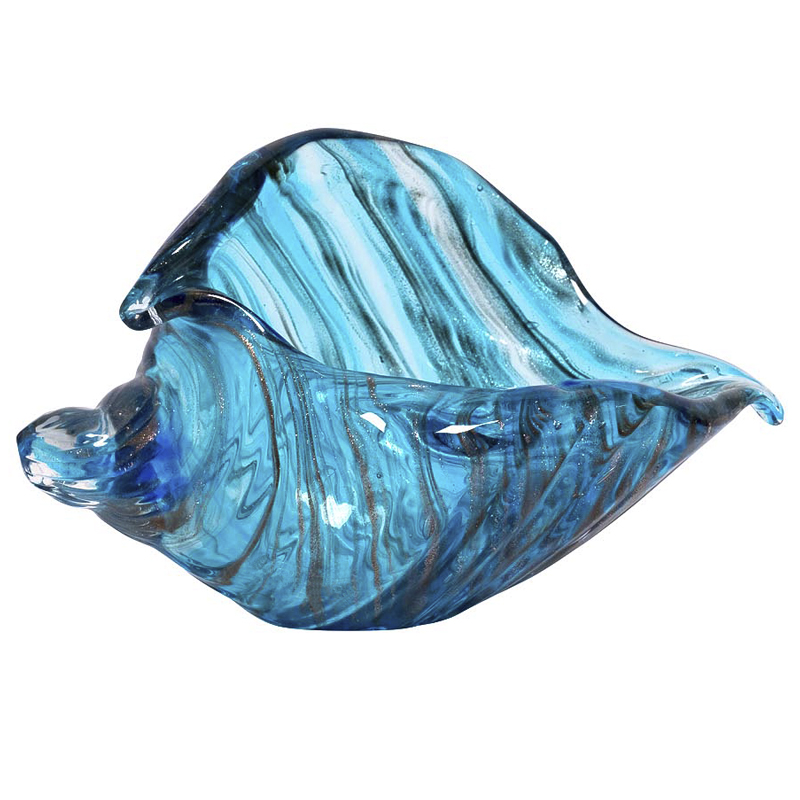 Статуэтка Glass Blue Shell Голубой Статуэтка Glass Blue Shell Голубой в Костроме | Loft Concept