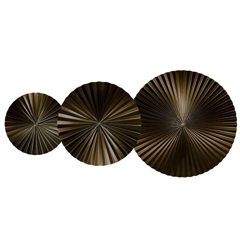 Арт-объект Apollo Brown Wall Plaque Disc 3 Коричневый Арт-объект Apollo Brown Wall Plaque Disc 3 Коричневый в Костроме | Loft Concept