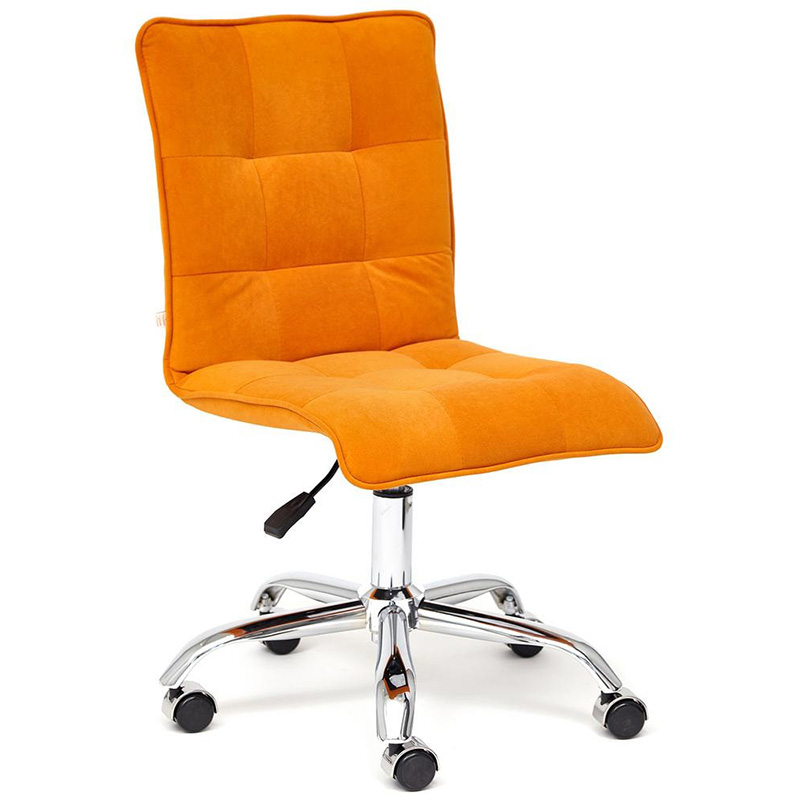 Кресло Deborah flock orange Оранжевый Хром Кресло Deborah flock orange Оранжевый Хром в Костроме | Loft Concept