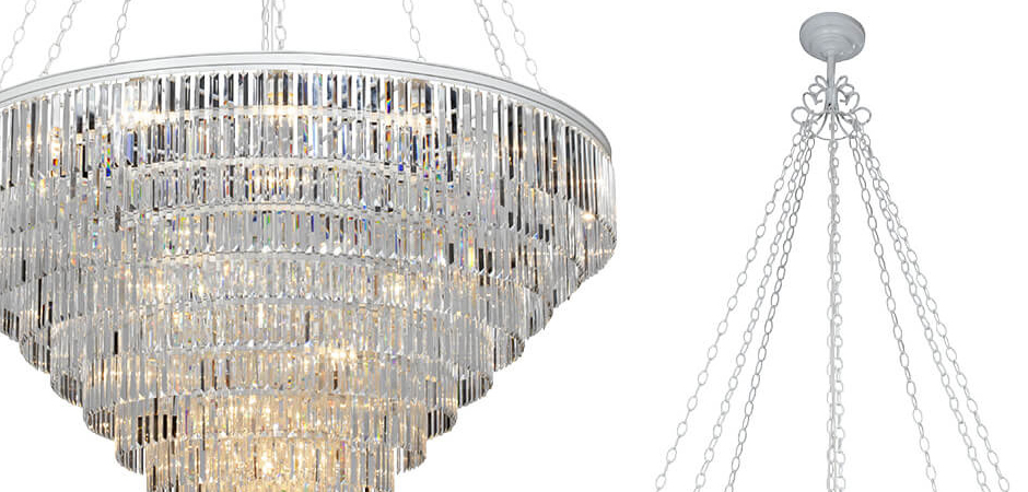 Большая Многоярусная люстра ODEON CLEAR GLASS 11-TIER диаметр 160 см Большая Многоярусная люстра ODEON CLEAR GLASS 11-TIER диаметр 160 см - Loft-Concept в Костроме