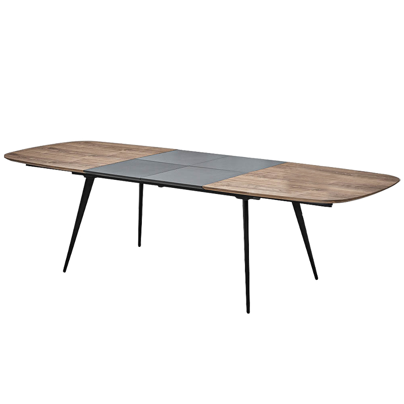 Обеденный стол Orlando Wood Table Черный Графит Коричневый Обеденный стол Orlando Wood Table Черный Графит Коричневый в Костроме | Loft Concept