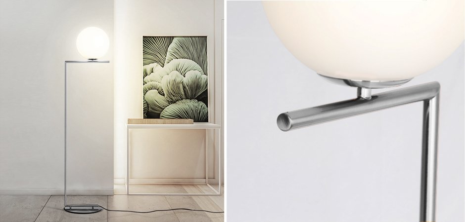 Торшер FLOS IC Lighting Flos Chrome Торшер FLOS IC Lighting Flos Chrome - Loft-Concept в Костроме